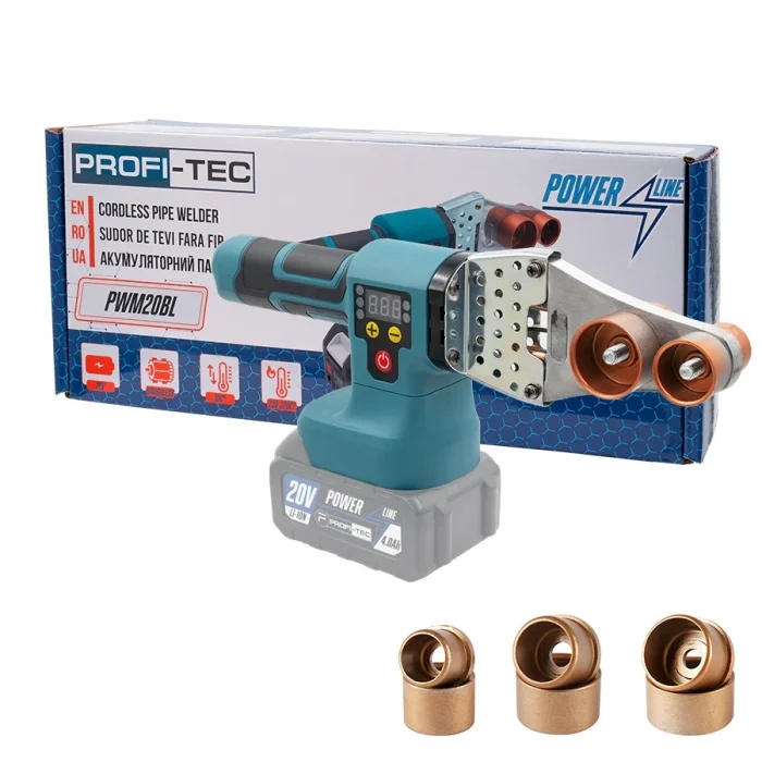 Акумуляторний паяльник PROFI-TEC PWM20BL POWERLine (без акумулятора та зарядного пристрою): 20 В, 120 – 340 С°, від 3 секунд