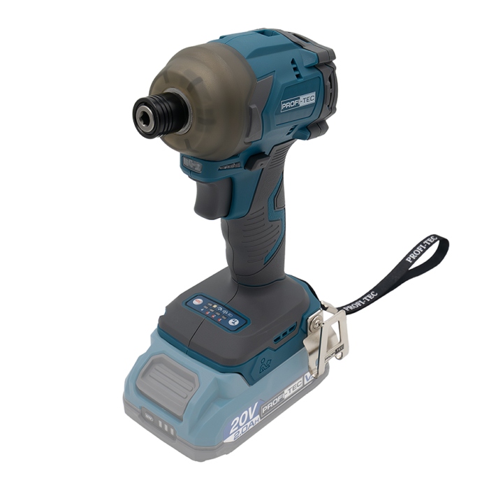Акумуляторний імпульсний гвинтоверт PROFI-TEC PPID2620 POWERLine (2×PT2020VX (2.0 Аг), зарядний пристрій): 1/4″, 0 – 1900 / 2200 / 2800 / 3700 об/хв