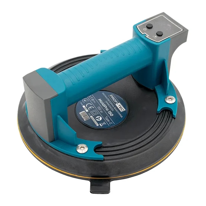 Акумуляторна вакуумна присоска PROFI-TEC HoldPro 150 (3.7 В / 1.5 Аг, зарядний пристрій): 150 кг, 3,7 В