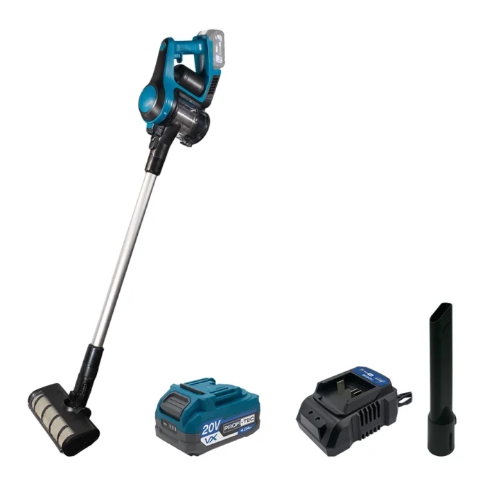 Акумуляторний пилосос PROFI-TEC PVC2520BL POWERLine (1×PT2040VX (4.0 Аг), зарядний пристрій): 20 В, 1,0 л, 17 кПа