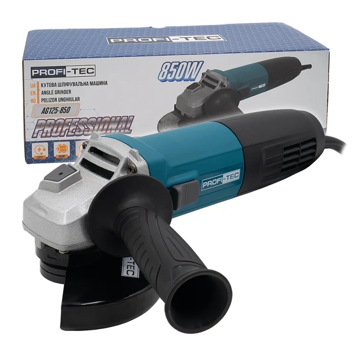 Кутова шліфувальна машина PROFI-TEC AG125-850: 125 мм, 11500 об/хв