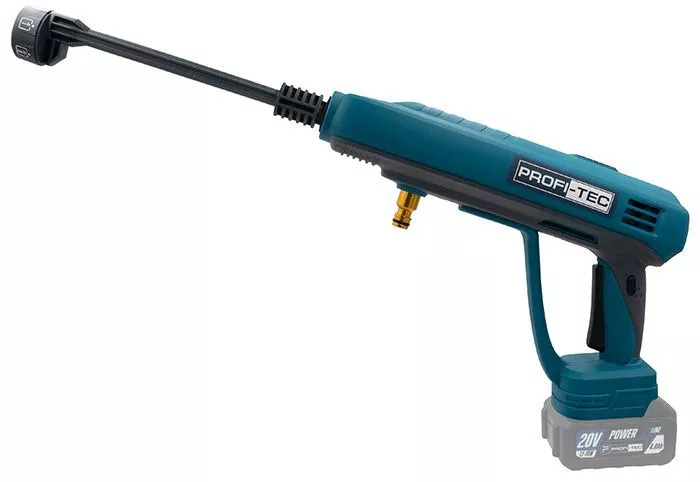 Акумуляторна мийка високого тиску PROFI-TEC PHPW3020 POWERLine (Алюмінієва помпа, 2×PT2040MP (4.0Аг), зарядний пристрій): 30 Бар, 3,0 л/хв