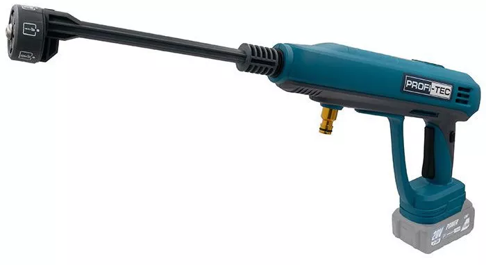 Акумуляторна мийка високого тиску PROFI-TEC PHPW3020 POWERLine (Алюмінієва помпа, 2×PT2040MP (4.0Аг), зарядний пристрій): 30 Бар, 3,0 л/хв