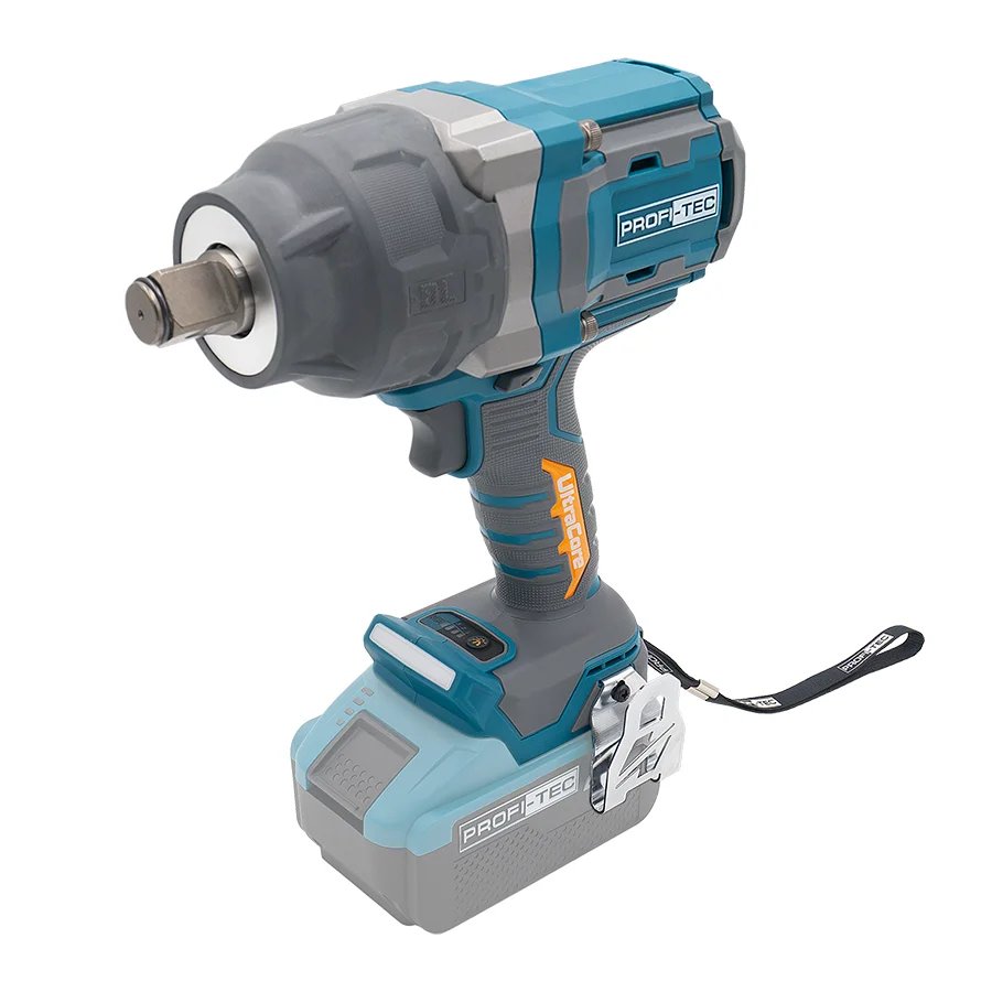 Акумуляторний гайковерт PROFI-TEC PPTW20020 UltraCore (2×PT2080EP (8.0 Аг), зарядний пристрій): 1500 Нм, 2000 Нм