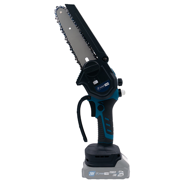 Акумуляторна ланцюгова пила PROFI-TEC PCS1520BL POWERLine (1×PT2020MP (2.0 Аг), зарядний пристрій): 20 см, 5,8 м/с, 1 акумулятор PT2020MP 2,0 Аг і зарядний пристрій