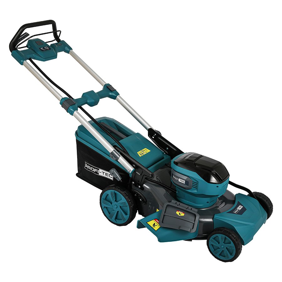Акумуляторна самохідна газонокосарка PROFI-TEC EasyMow 51 Pro (без акумулятора та зарядного пристрою): ширина 510 мм, висота 30 – 80 мм, самохідна газонокосарка без акумуляторів і зарядного пристрою