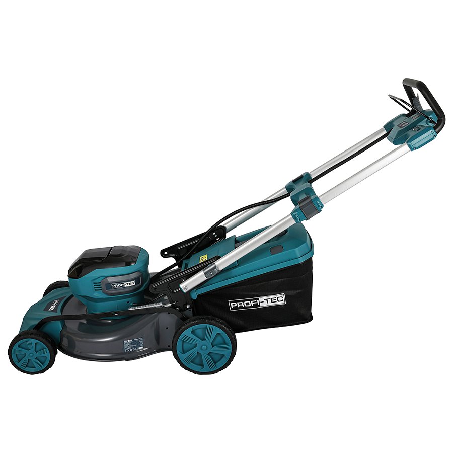 Акумуляторна самохідна газонокосарка PROFI-TEC EasyMow 51 Pro (без акумулятора та зарядного пристрою): ширина 510 мм, висота 30 – 80 мм, самохідна газонокосарка без акумуляторів і зарядного пристрою