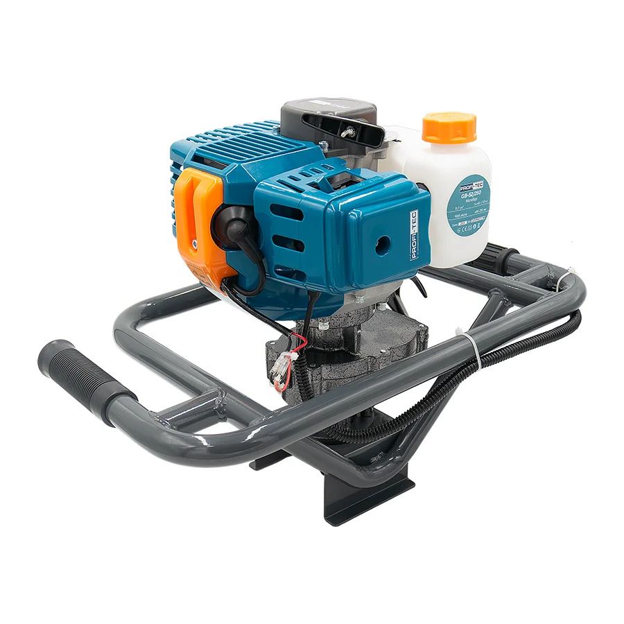 Мотобур PROFI-TEC GB-52/250 (без бурової насадки): 51,7 см³, 1,4 кВт, 1,9 к.с.