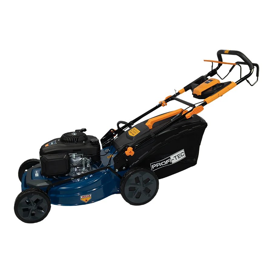 Бензинова самохідна газонокосарка PROFI-TEC Premium GL510-L (двигун LONCIN, 510 мм ширина): ширина 510 мм, висота 25 – 75 мм, газонокосарка, травозбірник, кріплення, інструкція
