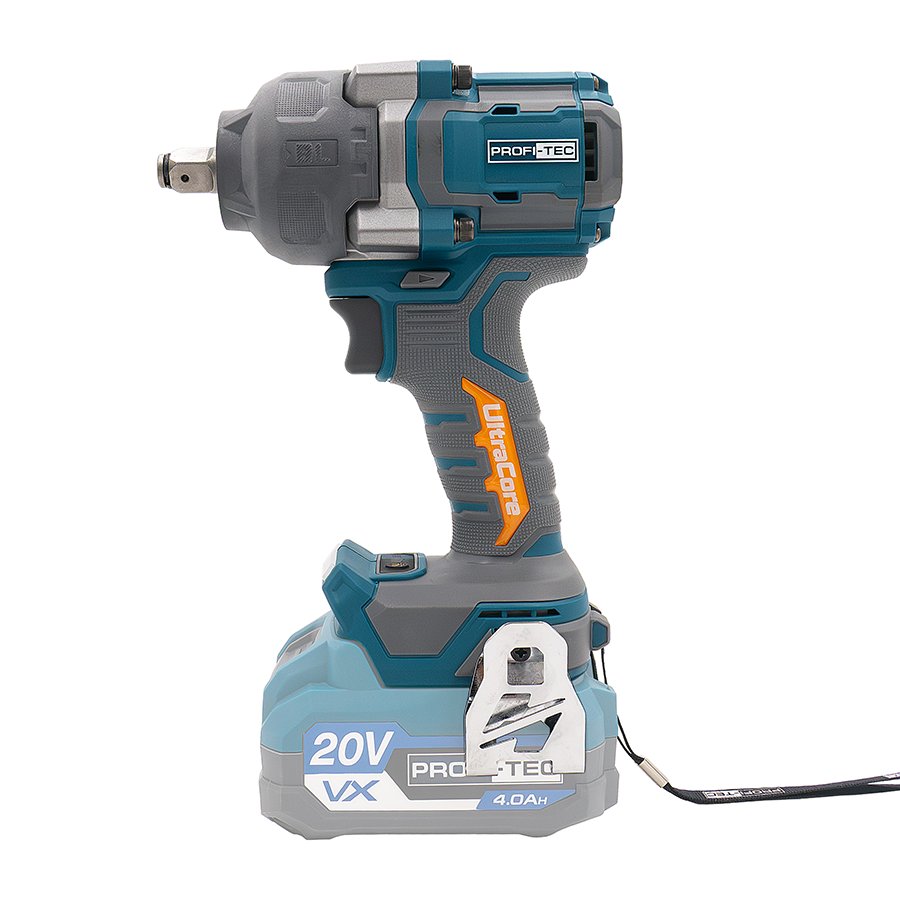 Акумуляторний гайковерт PROFI-TEC PPTW11020 UltraCore (2×PT2040EP (4.0 Аг), зарядний пристрій): 950 Нм, 1100 Нм